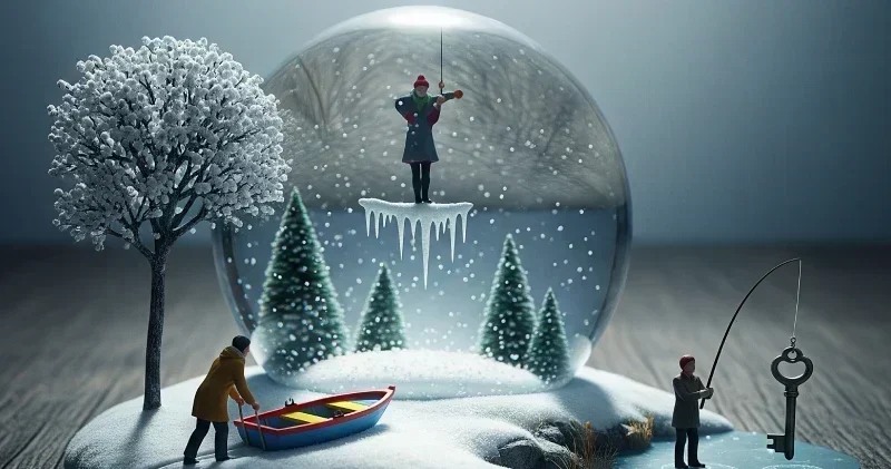 Mundos surrealistas capturados en una bola de nieve | ¡Qué asombroso!